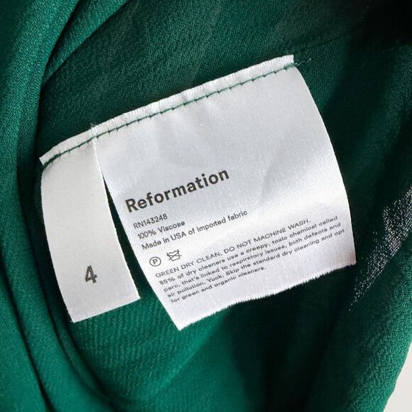 Reformation Breeze Cold Shoulder Midi Dress Size 4 - Picture 7 of 7